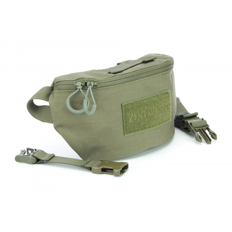 Waist bag fanny pack with ballistic insert and Molle