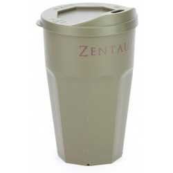 ZentauroN Mehrweg Kaffee-Becher Grau-Braun 300ml TOGO