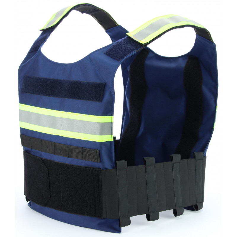 Plattenträger Vulcan Minimal High-Vis blau 4Mag