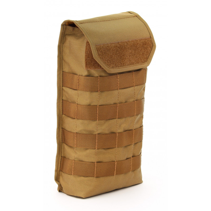Bolsa de hidratación de 2 litros Molle para vejigas de agua Color marrón coyote