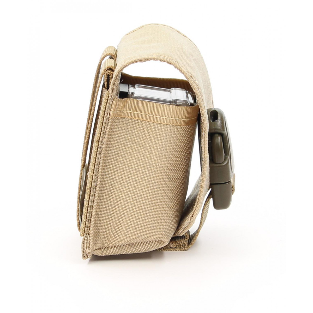 Zentauron Handgranatentasche Molle Tasche mit Schnalle Farbe Beige (0313)