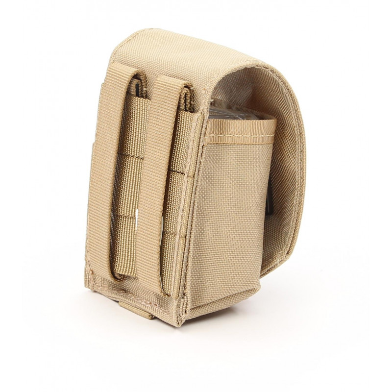 Zentauron sacoche pour grenade à main Molle sac avec boucle couleur beige (0313)