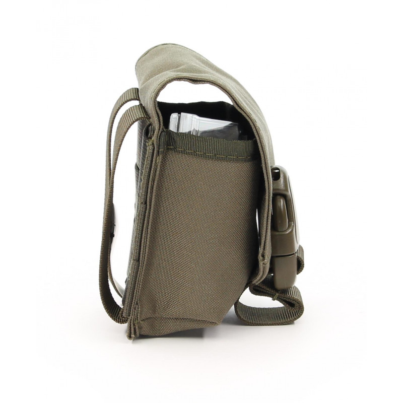 Zentauron Handgranatentasche Molle Tasche mit Schnalle Farbe Steingrau-oliv (0315)