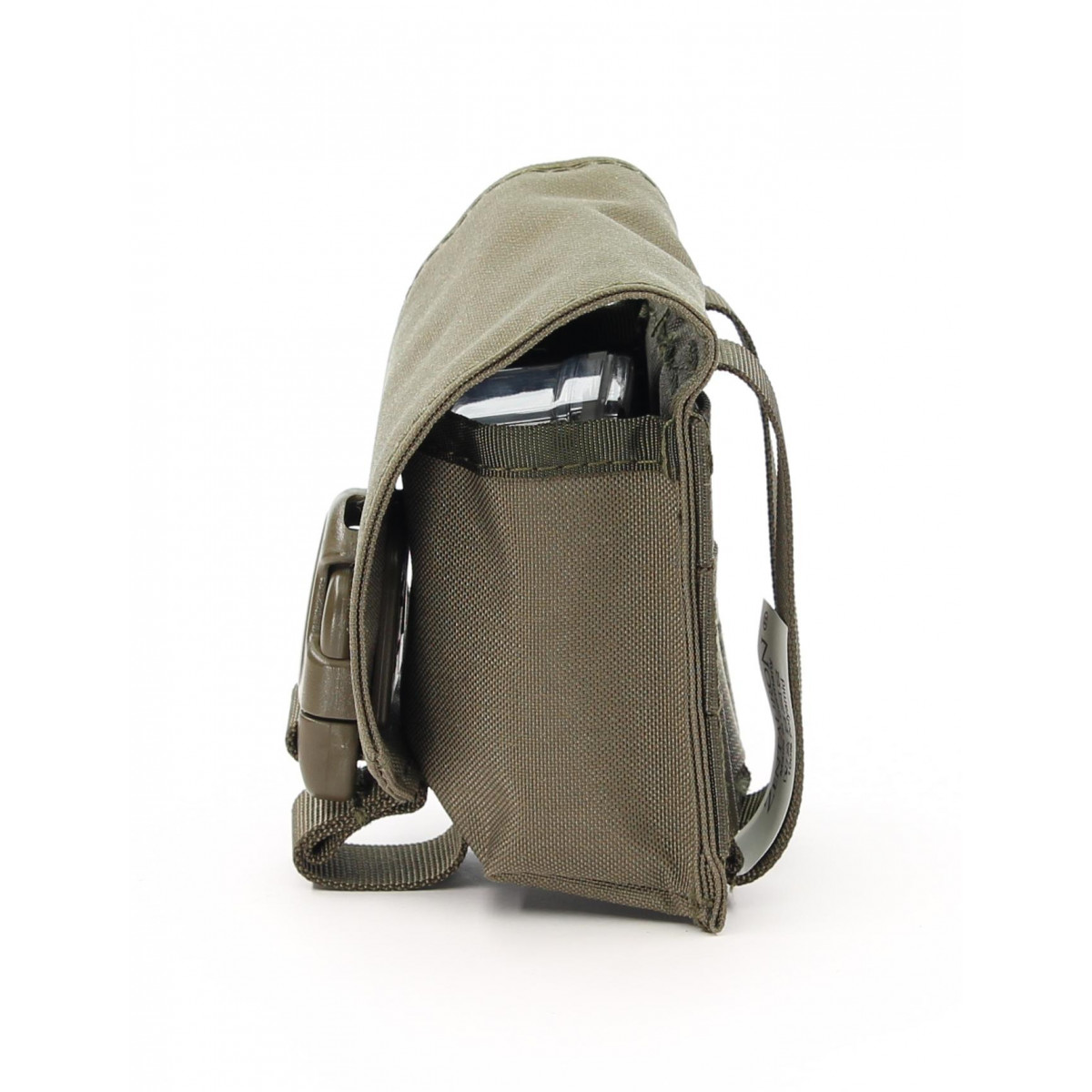 Zentauron Handgranatentasche Molle Tasche mit Schnalle Farbe Steingrau-oliv (0315)