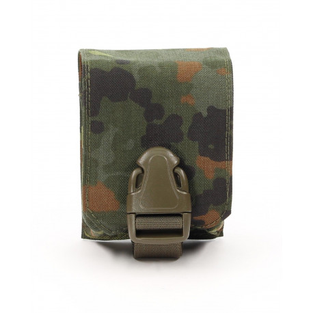 Zentauron hand grenade pouch Molle bag with buckle color Flecktarn Germany (0316)