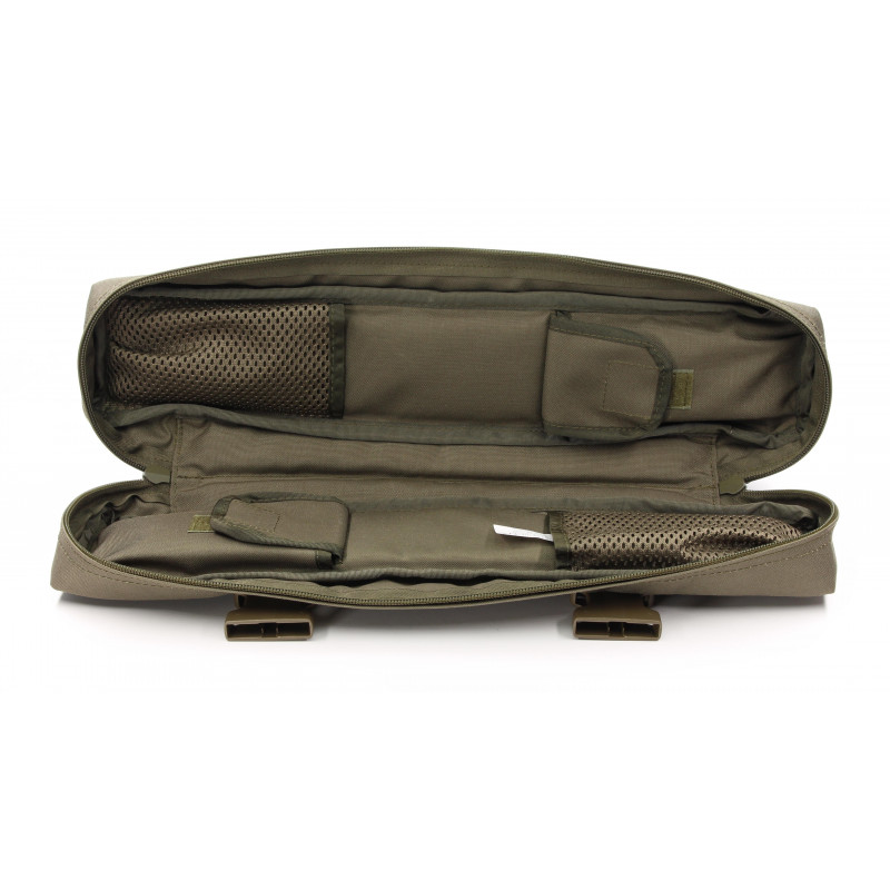 sacoche de protection rembourrée pour lunettes de visée en gris olive pierre