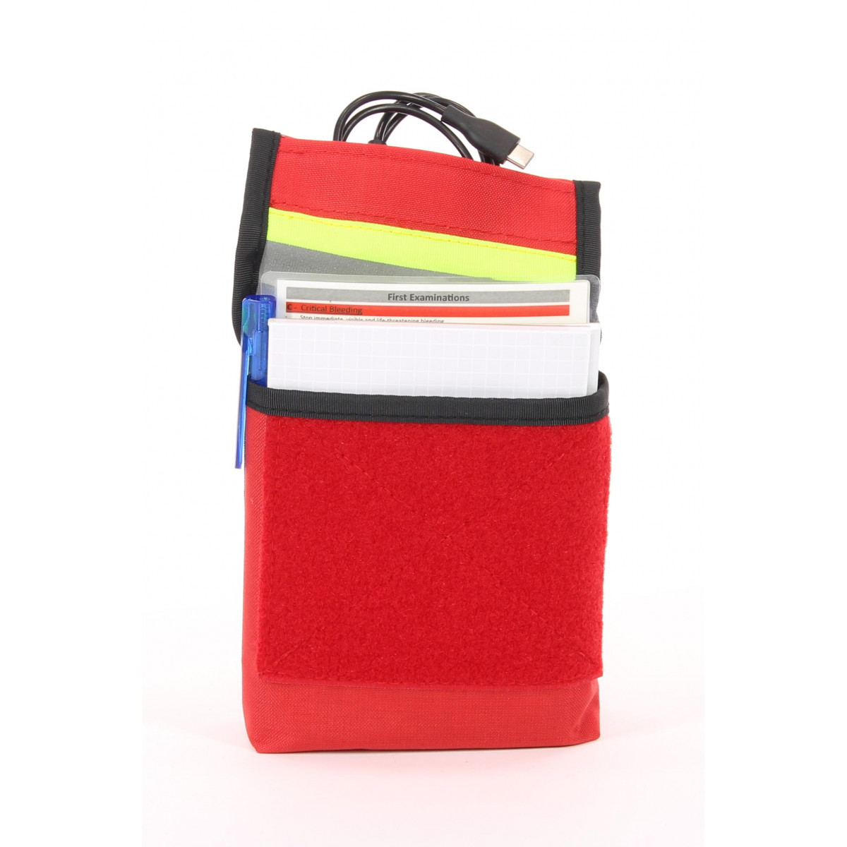 Schreibzeugtasche High-Vis für Plattenträger Vulcan Minimal High-Vis rot