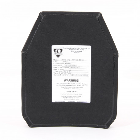 Hartballistik PGD Stand Alone Nij lvl IV SAPI CUT Paar Schwarz