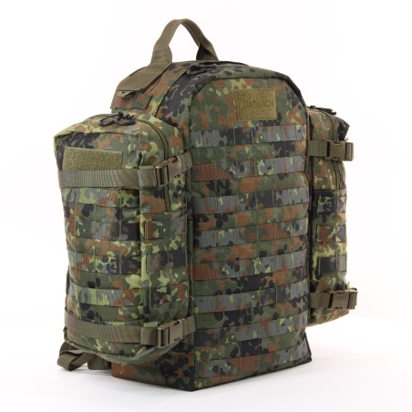 Mochila de combate SET con bolsillos Molle y refuerzo en la espalda Zentauron