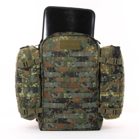Mochila de combate SET con bolsillos Molle y refuerzo en la espalda Zentauron