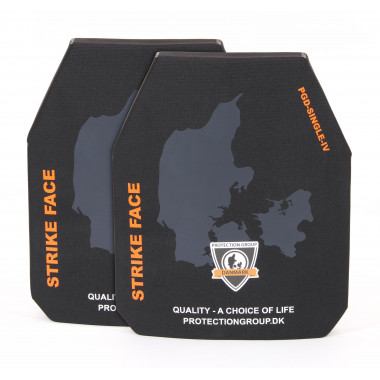 Hartballistik PGD Stand Alone Nij lvl IV SAPI CUT Paar Schwarz