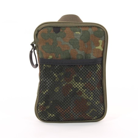 Organizzatore tascabile EDC con 4 slot, moschettone e passanti in gomma 