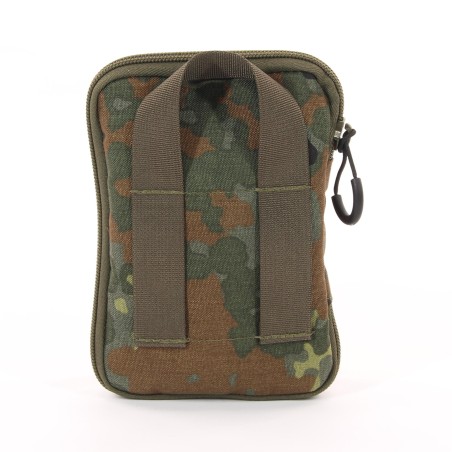 Organizzatore tascabile EDC con 4 slot, moschettone e passanti in gomma 