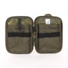 Organizzatore tascabile EDC con 4 slot, moschettone e passanti in gomma 
