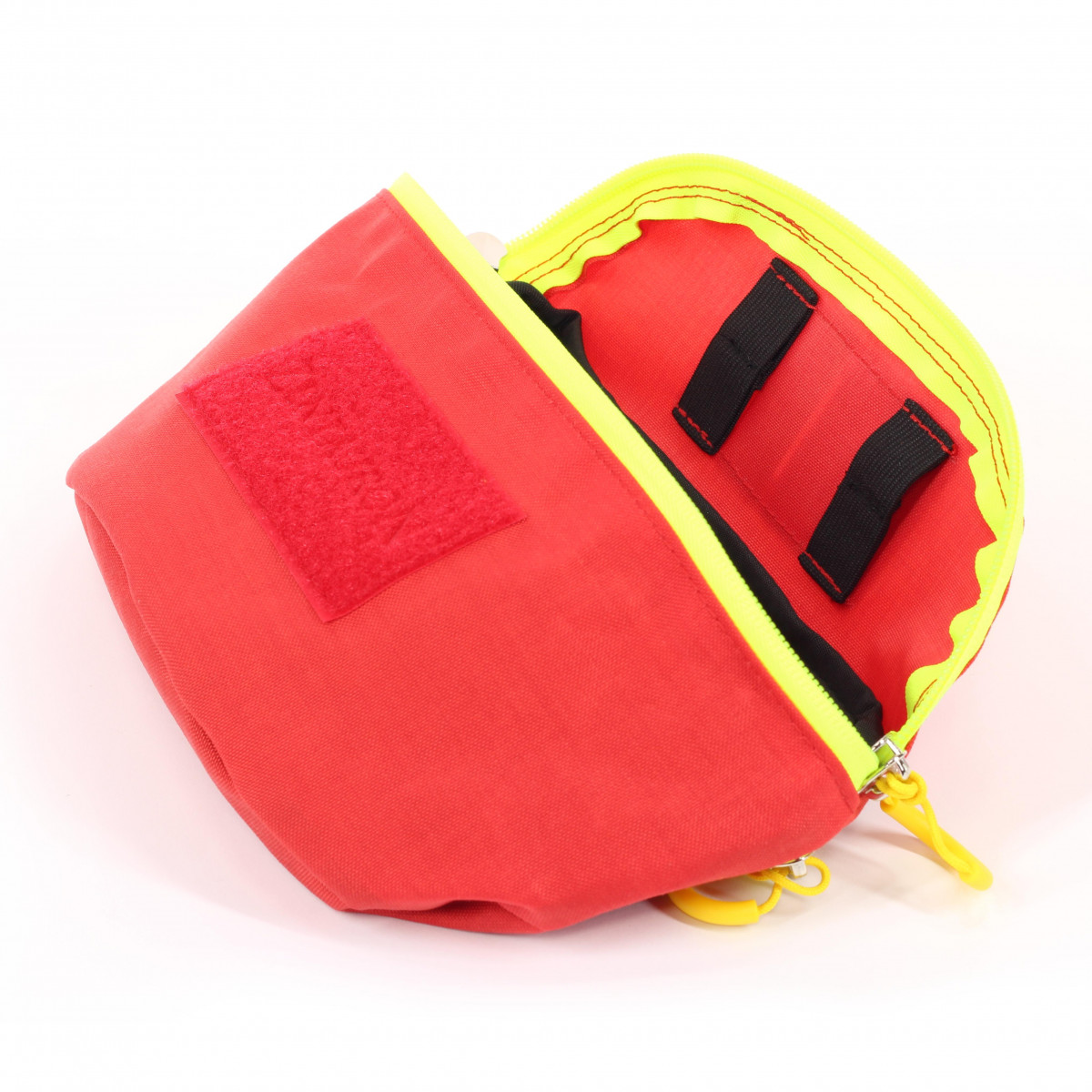 PC Drop Down Pouch rescue Rot – Zwei elastische Schlaufen auf der Deckel-Innenseite