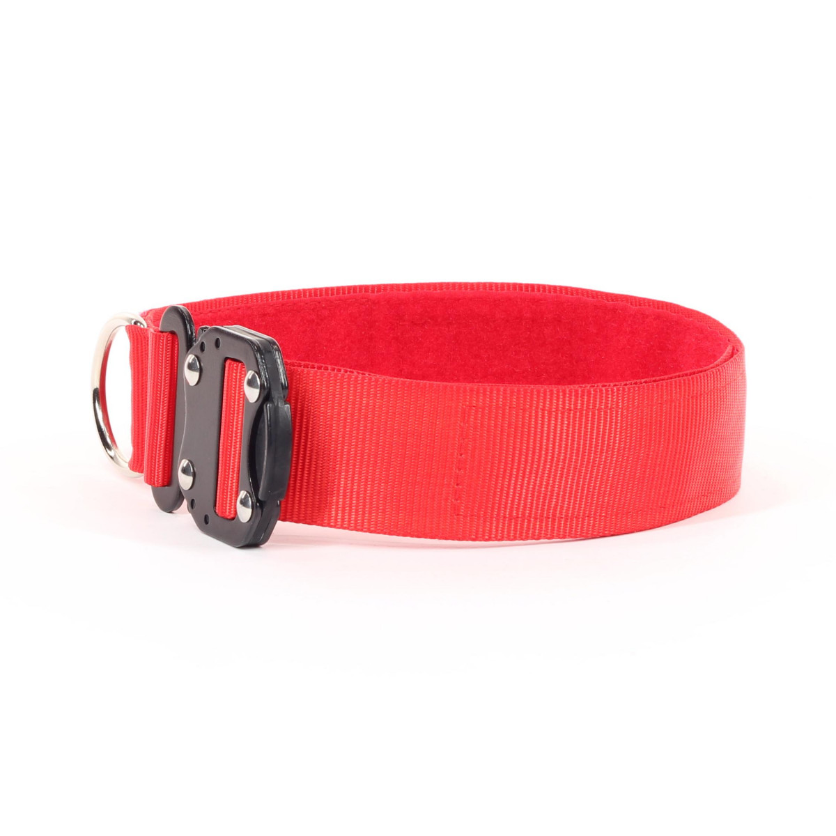 Extra sturdy dog collar with cobra buckle and soft material