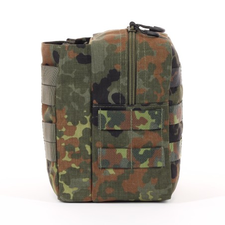 Bolsillo adicional con cremallera MOLLE y ranura de velcro adicional
