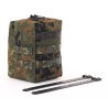 Bolsillo adicional con cremallera MOLLE y ranura de velcro adicional