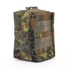 Bolsillo adicional con cremallera MOLLE y ranura de velcro adicional