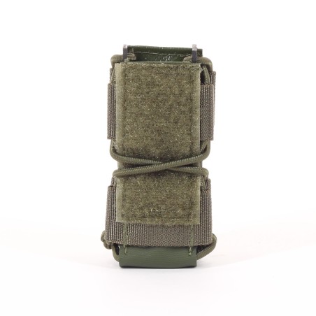 Funda para cargador de extracción rápida P8 con velcro en color oliva