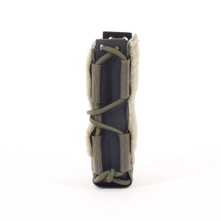 Funda para cargador de extracción rápida P8 con velcro en color oliva