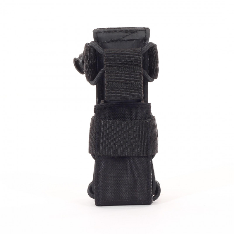 Etui universel pour lampe et sacoche pour chargeur système MOLLE en noir