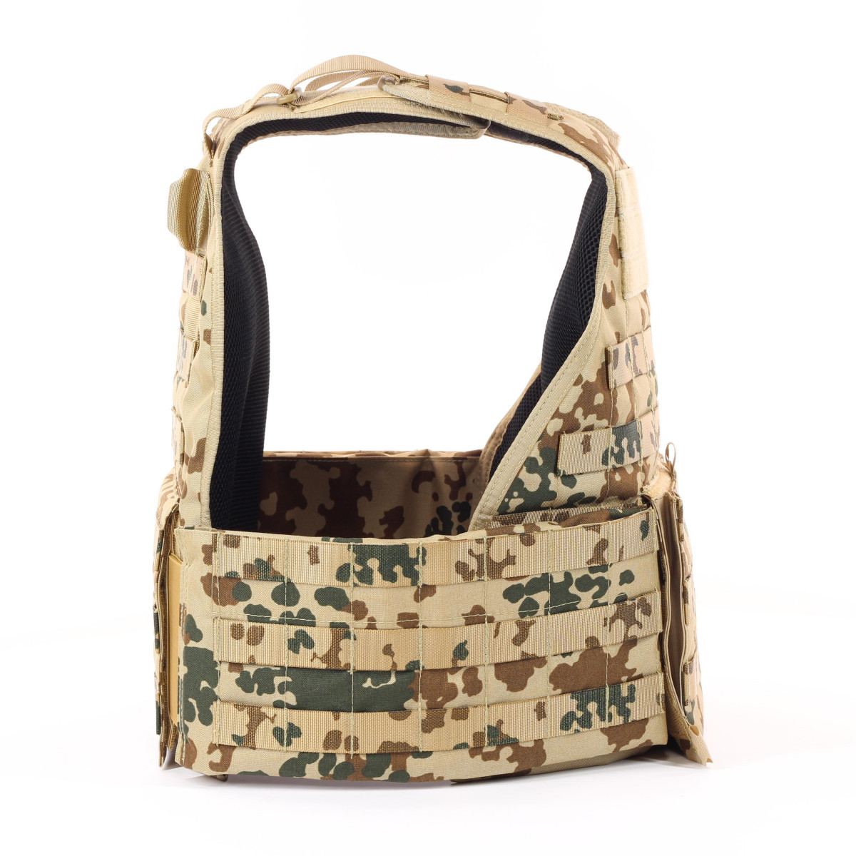 Gilet porte-plaque ARES en camouflage tropical