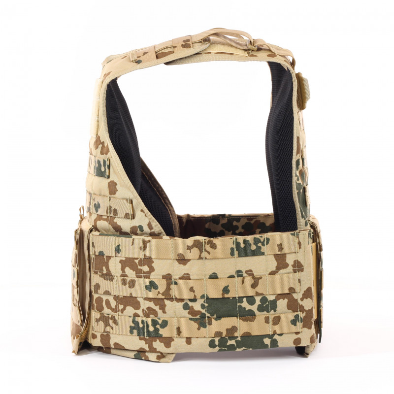 Gilet porte-plaque ARES en camouflage tropical