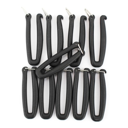 Juego de 10 clips en U Adaptador estable de plástico duro y soporte de metal