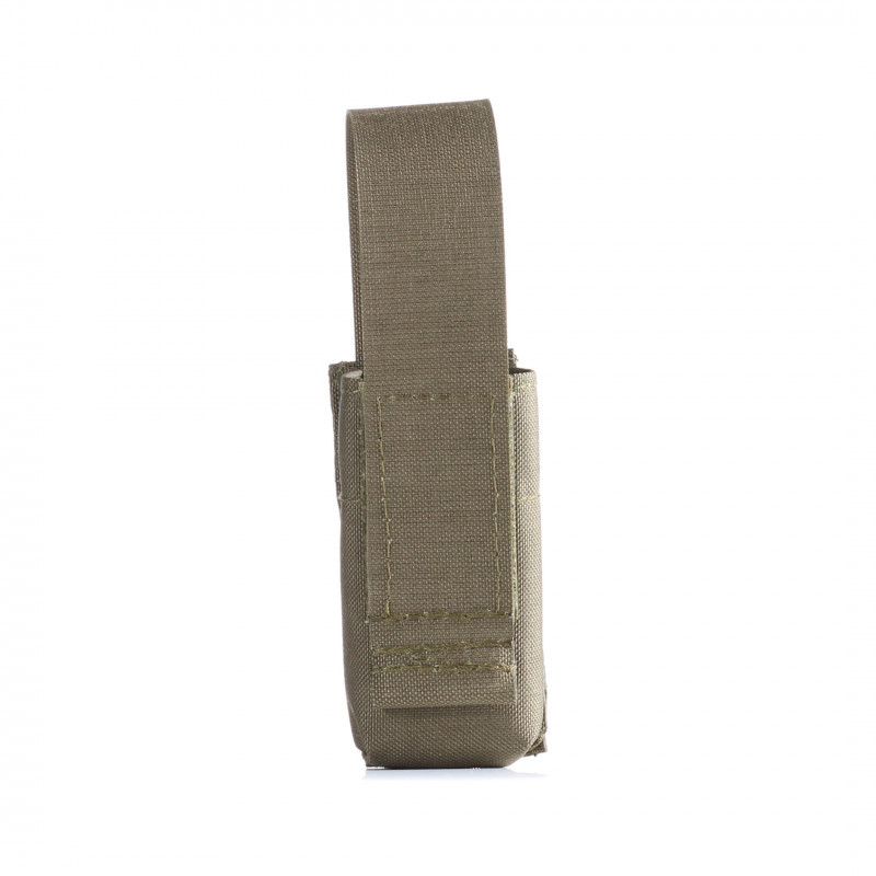 Pistol magazine pouch clip in stone gray-olive