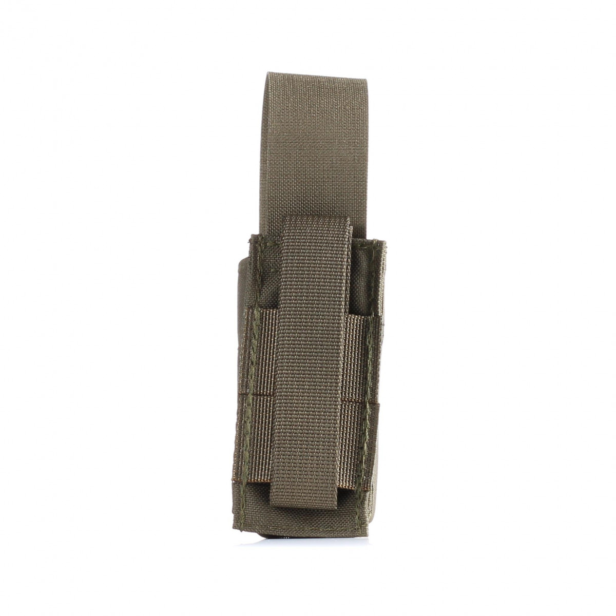 Pistol magazine pouch clip in stone gray-olive