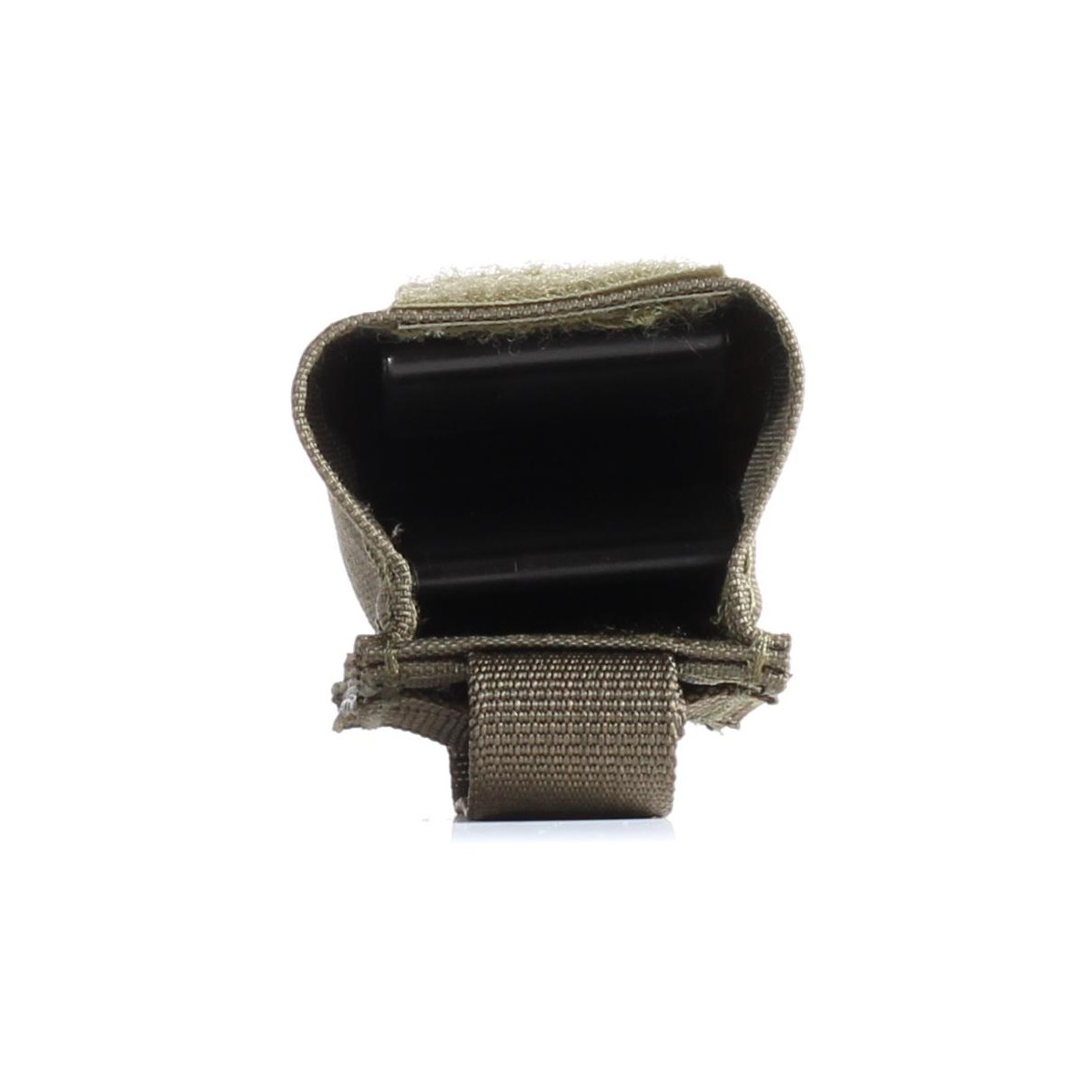 Pistol magazine pouch clip in stone gray-olive