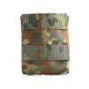 Frontansicht Shingle Magazintasche kurz 223 Remington in Flecktarn mit 2x2 Molle Schlaufen auf der Vorderseite