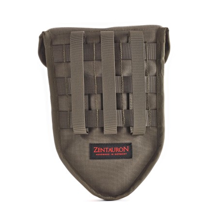 Folding flap pocket in stone gray-olive