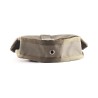 Folding flap pocket in stone gray-olive