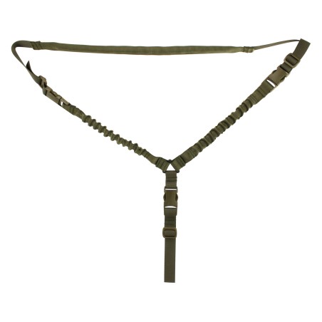 Padded rifle sling with one-point attachment