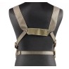 Belly Pack Flecktarn mit Tragesystem Rückansicht