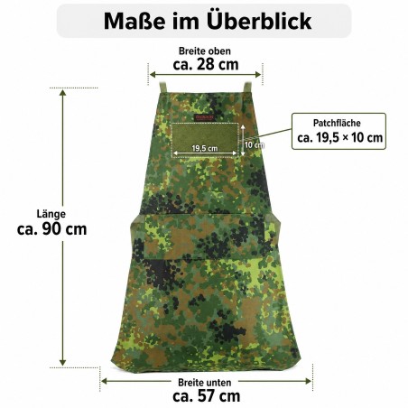 Camouflage BBQ grill apron and cooking apron