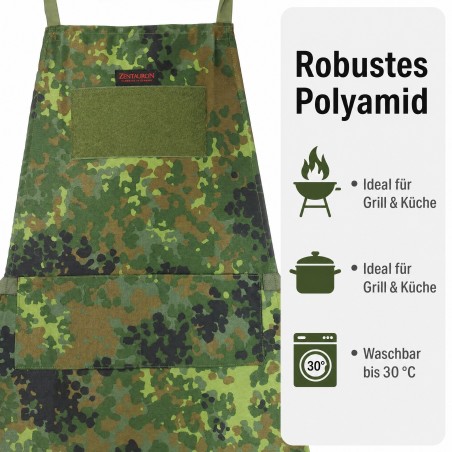 Camouflage BBQ grill apron and cooking apron