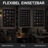 Schwarze Patchwall 70x100 flexibel einsetzbar im Wohnzimmer, Büro oder Vereinsraum