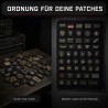 Patchwand für mehr Ordnung mit Vorher-Nachher-Vergleich der Patch-Sammlung