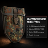 Klappspatentasche MOLLE in Flecktarn aus CORDURA 1100D für gefalteten BW-Klappspaten