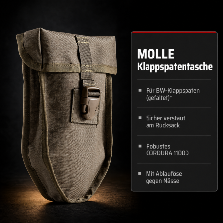 Funda MOLLE para pala plegable BW | Zentauron