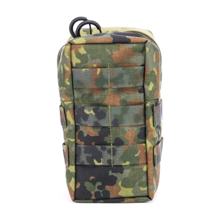 MOLLE Pouch, Standard Small, with Zipper, in Flecktarn