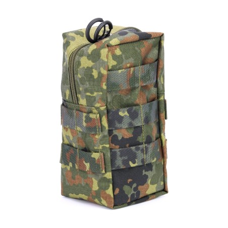 MOLLE Pouch, Standard Small, with Zipper, in Flecktarn