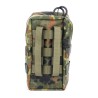 MOLLE Pouch, Standard Small, with Zipper, in Flecktarn