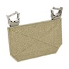 Sac banane modulaire avec attaches Velcro, couleur gris pierre-olive