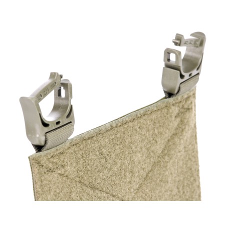 Riñonera modular con adaptador de velcro en gris piedra y verde oliva