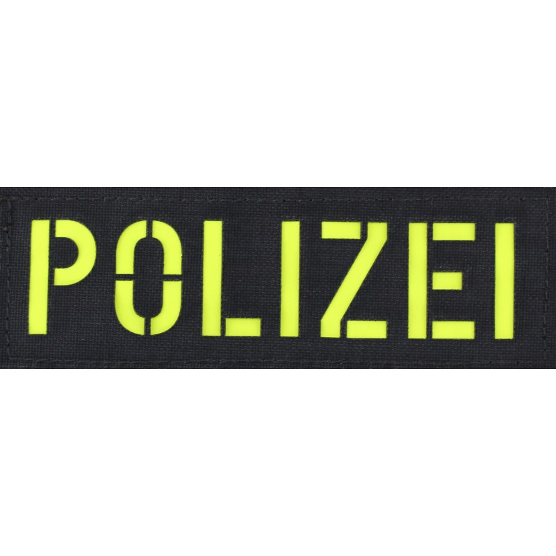 Großes Patch mit der Aufschrift Polizei