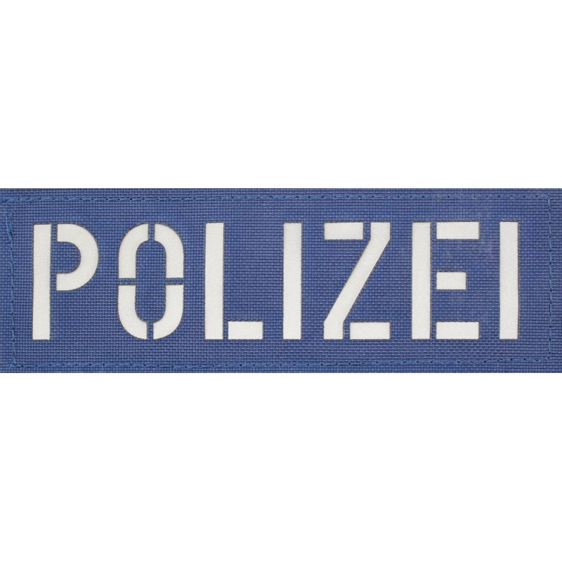 Großes Patch mit der Aufschrift Polizei